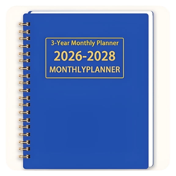 CCOCC Monthly Planner 2026-2027-2028 Across 3 Years Notepad Spiral Bound 36 Months Calendar for School Office Home Planning