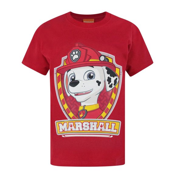 Paw Patrol Marshall Boys Red Short Sleeved T-Shirt | 1-2 Years | Made by Vanilla Underground