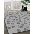 thumbnail image 2 of Ahgly Company Indoor Square Patterned Gray Cloud Gray Area Rugs, 8' Square, 2 of 6