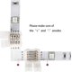 thumbnail image 2 of LED Strip Connector Accessory Kit - 5050 10mm 4Pin RGB LED Connectors, Includes 20x Wire Clamps, 12x Gapless Connectors, 6x L Shape Connectors, 2x Ope, 2 of 5