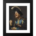 thumbnail image 2 of Gerard van Honthorst 19x24 Black Modern Framed Museum Art Print Titled - A Laughing Violinist (1624), 2 of 5
