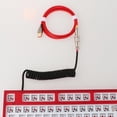 thumbnail image 3 of Cable en Alambre Escalable USB TPU Metal 5V 4A Conector para Mecánico Auricular de Computadora rojo shamjiam Alambre de cable en espiral, 3 of 4