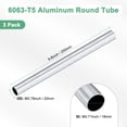 thumbnail image 3 of Tubo redondo de aluminio 6063 de 250 mm en paquete de 3, 18 mm ID 20 mm OD, tubería de aluminio sin costura para manualidades DIY [0.71x0.79x9.8IN], 3 of 7