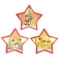 thumbnail image 1 of Luces De Decoración De Navidad Patrón De Coche De Velocidad De Alce De Santa Claus Decoración Lámpara De Luz De Casa De Madera Decoración Colgante Para Escaparate Vacaciones De Año Nuevo 3Pcs Yuarrent HA014701-00, 1 of 7