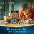 thumbnail image 4 of LEGO Harry Potter Hogwarts Castle: The Great Hall, Castle Toy Playset with 11 Minifigures, Harry Potter Collectible, Magical Gift for Boys, Girls or Any Fan, Harry Potter Toy for 10 Year Olds, 76435, 4 of 9