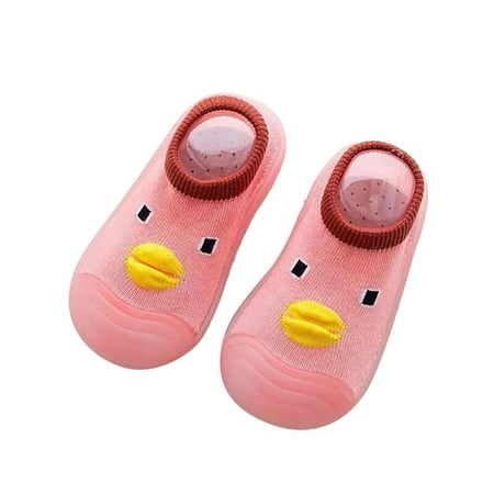 

Youmylove Children Toddler Shoes Autumn Winter Boys Girls Baby Floor Socks Non- Comfortable Solid Color Cute Cartoon Pattern Lovely Footwear