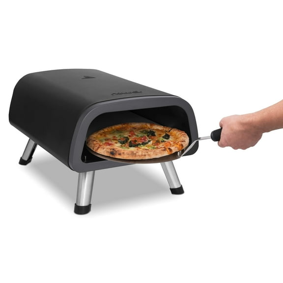 Newair 12" Portable Electric Indoor and Outdoor Pizza Oven, 1850W, Black