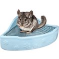 thumbnail image 1 of Miangastore Pet Toilet Ceramics Rabbit Cleaning Basin Fan-shaped Guinea Pig Toilet, 1 of 8