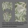 thumbnail image 4 of 4PCS Tropical Gold Green Palm Leaves Shower Curtain Sets with Rugs, Hummingbird Shower Curtain, Waterproof Fabric White Shower Curtain, Plant Botanical Monstera Leaf Hawaiian Bathroom Decor, 4 of 7