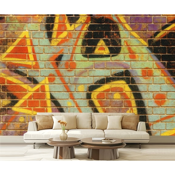 Peel and Stick Wallpaper Waterproof Grunge wall Wall Mural Decor Self Adhesive and Removable 69in x 98in