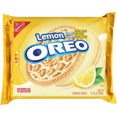 Nabisco Oreo Lemon Creme Cookies 15 25 Oz Walmart Com