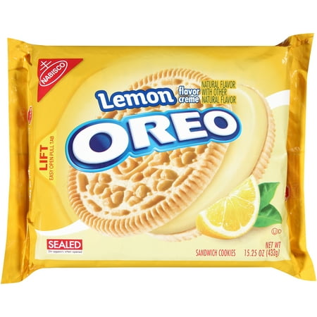Nabisco Oreo Lemon Creme Cookies, 15.25 Oz. - Walmart.com