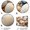 thumbnail image 3 of Designart "Beach Photo Seashell composition VI" Nautical & Beach Metal Art Living Room, 3 of 5