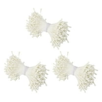 2mm Double Head Flower Stamen 1080 Pcs Artificial Floral Stamens, Cream White