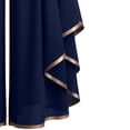 thumbnail image 5 of Levmjia Women's Chiffon Pants High Waisted Ruffled Hem Wide Leg Pants with Gold Trim Elastic Waist Flowy Casual Lounge Trousers for Evening Party, 5 of 5