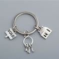 thumbnail image 1 of FUTUREORYY Silver Zinc Alloy Letter Carved Keychain Sturdy Key Holder for Real Industry and Daily Use 1PC, 1 of 8