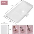 thumbnail image 2 of Transparent Jewelry Storage Book, Portable Travel Jewelry Organizer Storage Book for Rings, Necklace, Bracelets, Earrings (84 Grids + 50 Thicken PVC Bags), 2 of 6
