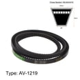 thumbnail image 2 of Uxcell 1219mm Inner Girth 10mm Width Cogged V Belts Rubber Drive Belt for Power Transmission, 2 of 6