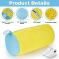 thumbnail image 2 of Shoe Washing Bag for Washing Machine, Mesh Laundry Shoe Bag for Washer and Dryer, Reusable Sneaker Washing & Shoe Cleaning Bag with Durable Zipper, 360 Cleaning Protection (2-Pack, Yellow), 2 of 4