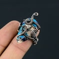 thumbnail image 3 of Natural Spiny Oyster Gemstone Handmade Copper Wire Wrap Gift Ring Size 7, 3 of 4