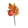 thumbnail image 2 of Ramas de hoja de arce artificiales de calabaza, hoja de arce simulada, adornos decorativos para accesorios de fotografía, jarrones de fiesta de granja Macarena Calabaza simulada, 2 of 8