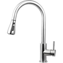Kitchen Faucet Single Handle High Arc Kitchen Sink Faucet with Pull-Down Spray Stainless Kitchen Faucet Steel Brushed Nickel for Farmhouse Rv Bar SP-10028$$Tools & Hardware Other