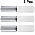 thumbnail image 7 of EXHUMKY 6Pcs Guitar Slide Medium Bottleneck Glass and Stainless Steel Assorted Colors for Guitar, 7 of 7