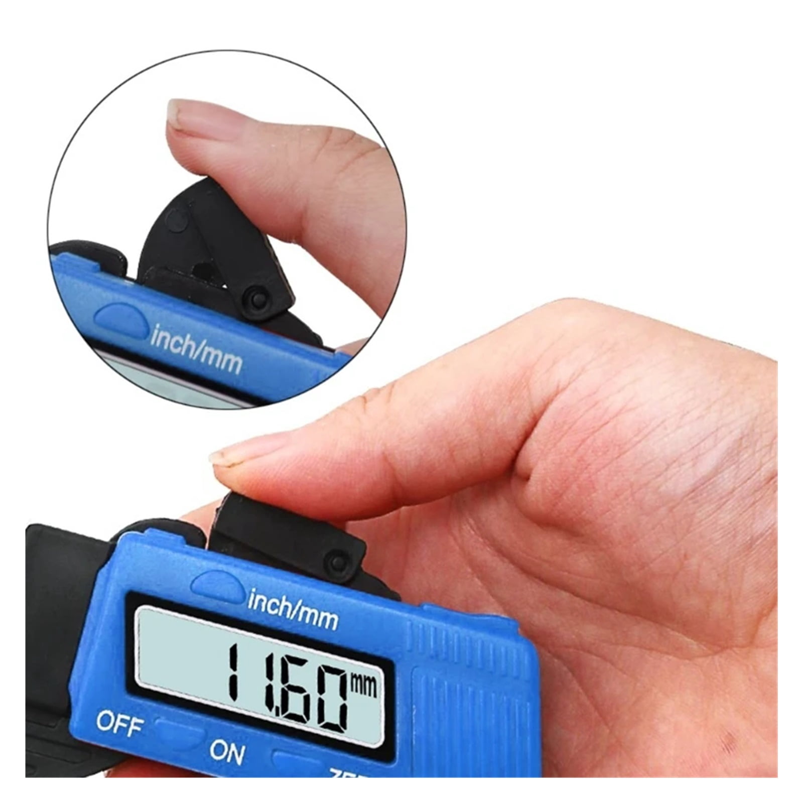 Electronic Digital LCD 0-12.7mm Thickness Caliper Carbon Fiber Micrometer Meter Instrument Accessories ,Precision Measuring