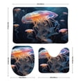 thumbnail image 3 of Jellyfish Ocean Style 3 Pieces Bath Mats Set, Non-Slip Washable Cover Floor Rug Decorations for Kitchen Bathroom Bedroom, 3 of 7