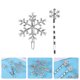 thumbnail image 3 of 12 pinzas para el pelo con forma de copo de nieve para mujer, horquillas de aleación, pasadores para el pelo de invierno, para ir de compras al aire libre y viajar., 3 of 6