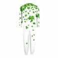 thumbnail image 4 of Levmjia Womens Pajama 2 Piece Set Casual Long Sleeve Tops Pants Plus Size St. Patrick Printed Outfit Soft Polyester Sleepwear Home Wear Comfort, 4 of 6