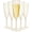 36 Pack-Gold, variant on Plastic Champagne Flutes 36 Clear Disposable Wine Glasses Reusable Cocktail Cups For Home Daily Life Party Birthday Wedding Toasting Drinking Champagne(6 Oz)