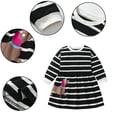 thumbnail image 1 of LYMAYTER Robe Décontractée pour Filles 2-7 Ans pour Enfants Robe Pull Dessin Animé Printemps Automne Manches Longues, 1 of 7