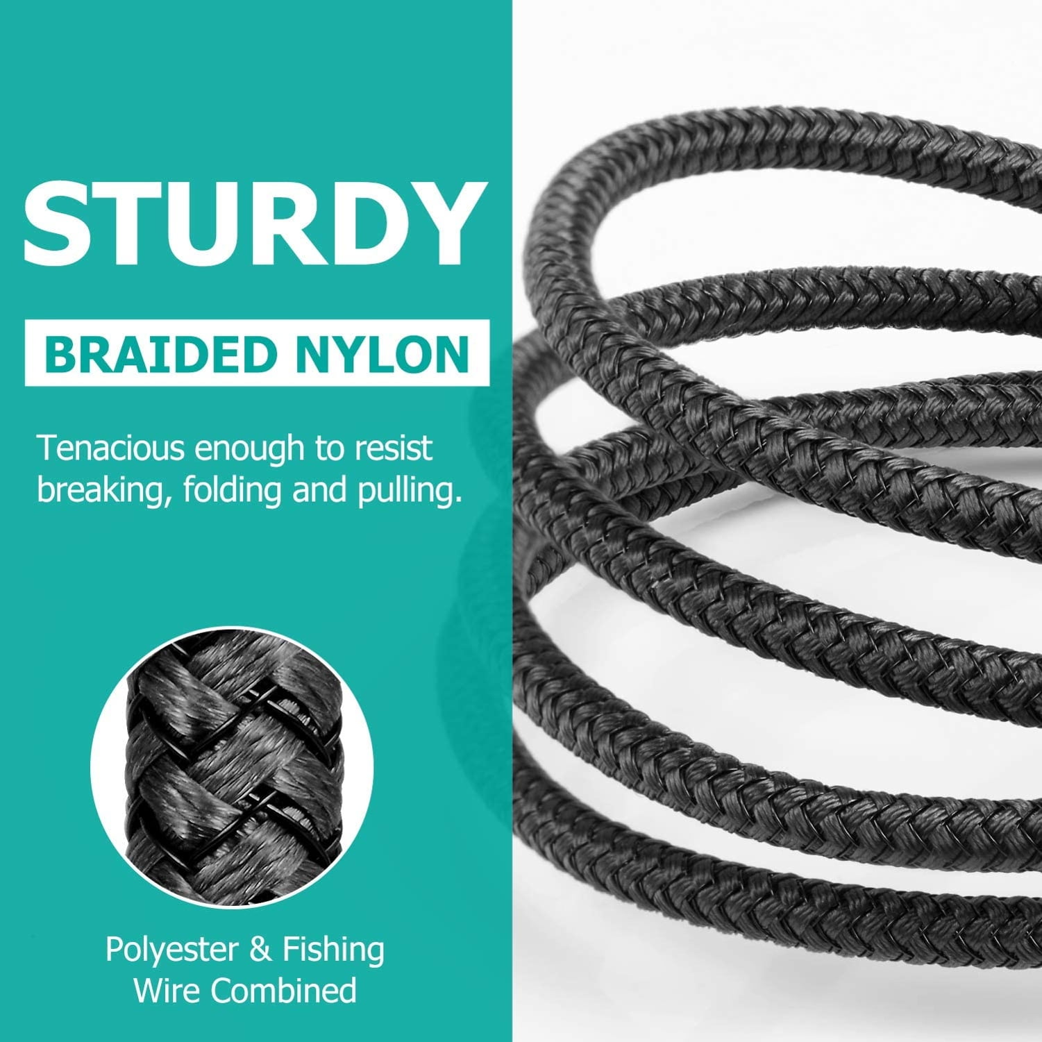 Fast Charge 6ft and 10ft Long USB-C Cables for Motorola Razr (2023), Edge (2023) - TYPE-C Cord Power Wire Data Sync Braided High Speed