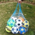 thumbnail image 3 of RV Red de 100 cm para pelotas, baloncesto de fútbol, ​​red de 10 pelotas, cesta porta juegos de 2 colores, red lavable de doble color, 3 of 5
