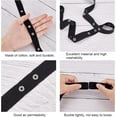 thumbnail image 4 of 1 Set 10Yards Black Cotton Snap Button Trim Sewing Snap Tape Trim with Brass Buttons for DIY Crafts Clothing Accessories Snap Button Tape Ribbon Fasteners 0.8 inch Wide, 4 of 6