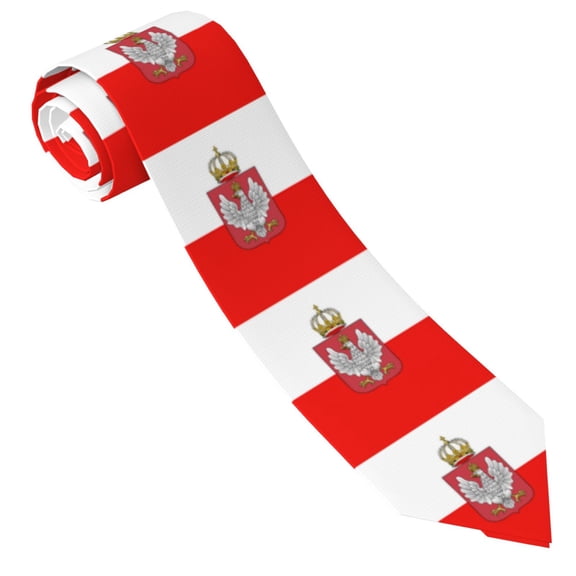 Poland-Flag Tie For Men Funny Neckties Fashion Gentleman Soft Comfortable Ties