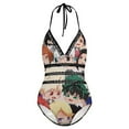 thumbnail image 5 of Anime Character My Hero Academia Women's Swimwear Strap One Piece Backless Tummy Control V Neck Swimsuit Summer Beach Vacation Bathing Suit, 5 of 7