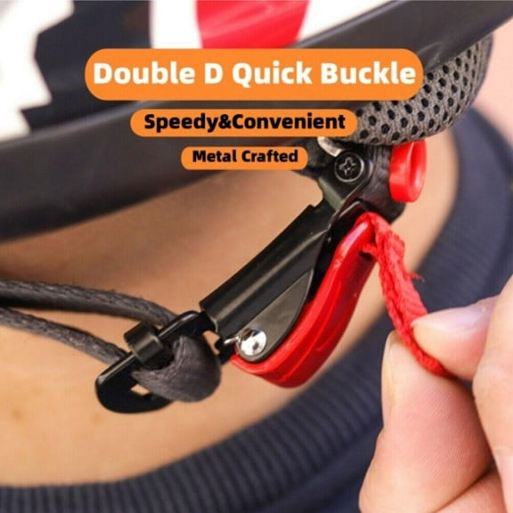 BQLQBQLQ 1 Set Helmet Quick Release Buckle Kit Ratcheted Chin e✨j Adapter Strap 25mm