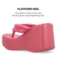 thumbnail image 6 of Journee Collection Womens Shareene Tru Comfort Foam Slip On Platform Wedge Sandals, 6 of 6