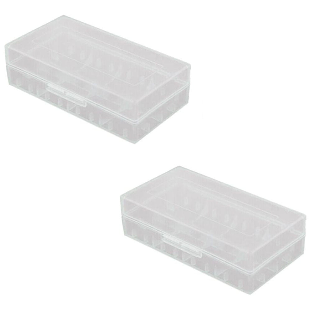 5 18650 CR123A 16340 Hard Plastic Transparent Battery Case Box Holder Storage! 