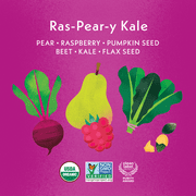 Once Upon a Farm Organic Refrigerated Baby Food Rasp-Pear-y Kale Smart Blend, 3.5oz Pouch