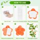thumbnail image 5 of Uxcell 100 Pack Clips para Pared de Plantas, Clips para Plantas Trepadoras con Pegatina Acrílica para Soporte de Vides [Rosa-Naranja], 5 of 7
