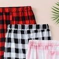 thumbnail image 6 of 3 Pcs Baggy Pants for Girls 10-12 Black 𝑷ajama Pants for Boys Girls, Thick Flannel Kids Plaid 𝑷ajamas Lounge 𝑷j Bottoms with Drawstring Pockets for Sleepwear, 6 of 6