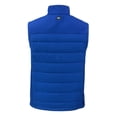 thumbnail image 3 of Men's Cutter & Buck Blue Durham Bulls Evoke Hybrid Eco Softshell Recycled Full-Zip Vest, 3 of 3