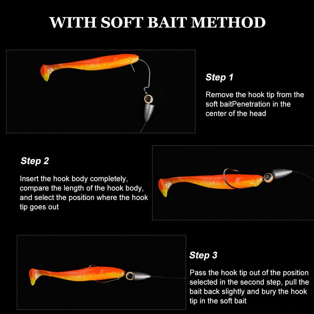Double Hook Rig For Trolling - 800lb Stainless Steel Cable, Offset Side Big Game Hooks For Tuna, Marlin, Catfish (6/0-13/0) - View #6