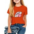 thumbnail image 4 of T-shirt à Manches Courtes à Col Rond pour Enfants, Mélange Doux Polyester-Spandex, Imprimé Graphique Coloré, Tissu Respirant, Tenue Décontractée, Convient aux Âges de 2 à 10 Ans, 4 of 4