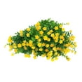 thumbnail image 2 of 12 paquetes de flores artificiales, flores de plástico sintético, arbustos, plantas, plástico, interior, granja, exterior, resistente , Amarillo Macarena flores de seda, 2 of 8