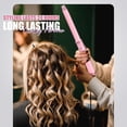 thumbnail image 2 of Rizador FARERY de barril largo de 1 pulgada para cabello fino, color rosa, 2 of 8