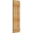 thumbnail image 2 of 16 1/8"W X 51"H Timbercraft Three 5 3/8" Boards Joined Board-N-Batten Shutters, Rough Sawn Western Red Cedar (Per Pair), 2 of 13